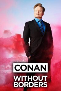 Conan late-night TV show poster featuring Conan O'Brien in a comedic pose, showcasing the humor and personality of the host on the iconic late-night program.